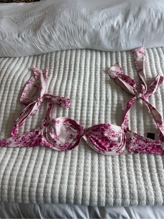 Same Other - Same Lady Bra Floral Tie-Shoulder Underwire Bikini Top